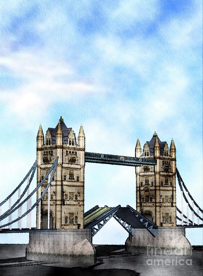 London Painting - Tower Bridge, London by Esoterica Art Agency