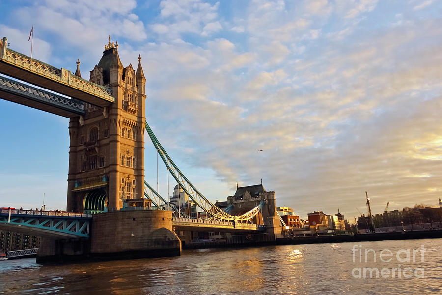 London Photograph - Tower Bridge South Bank by Terri Waters