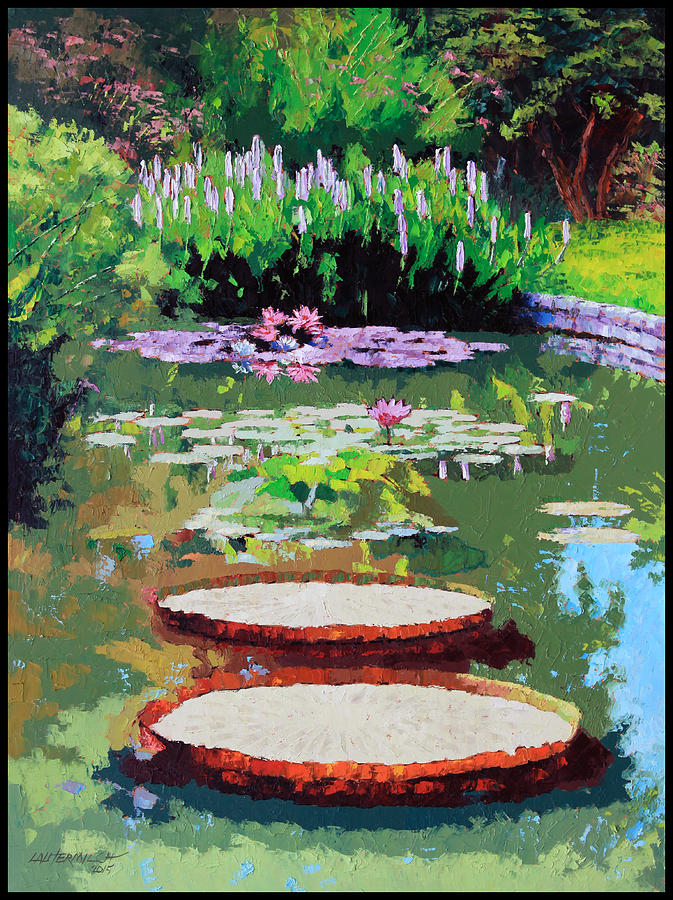 Flower Painting - Tower Grove Park by John Lautermilch