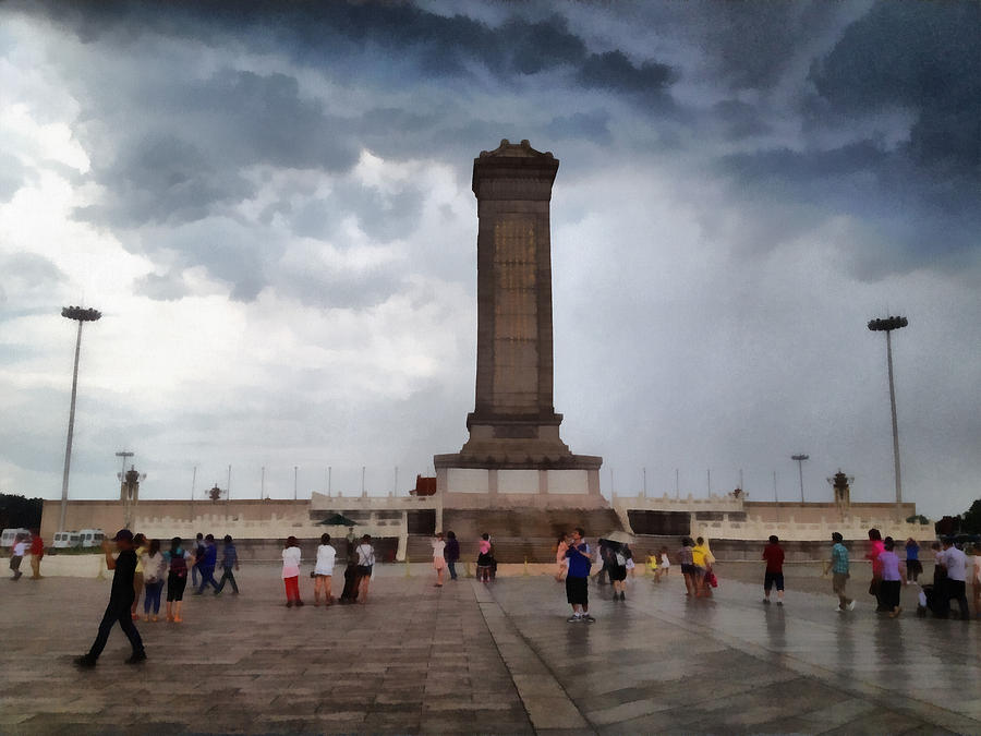 Tower in Tiananmen Square in Beijing Photograph by Ashish Agarwal