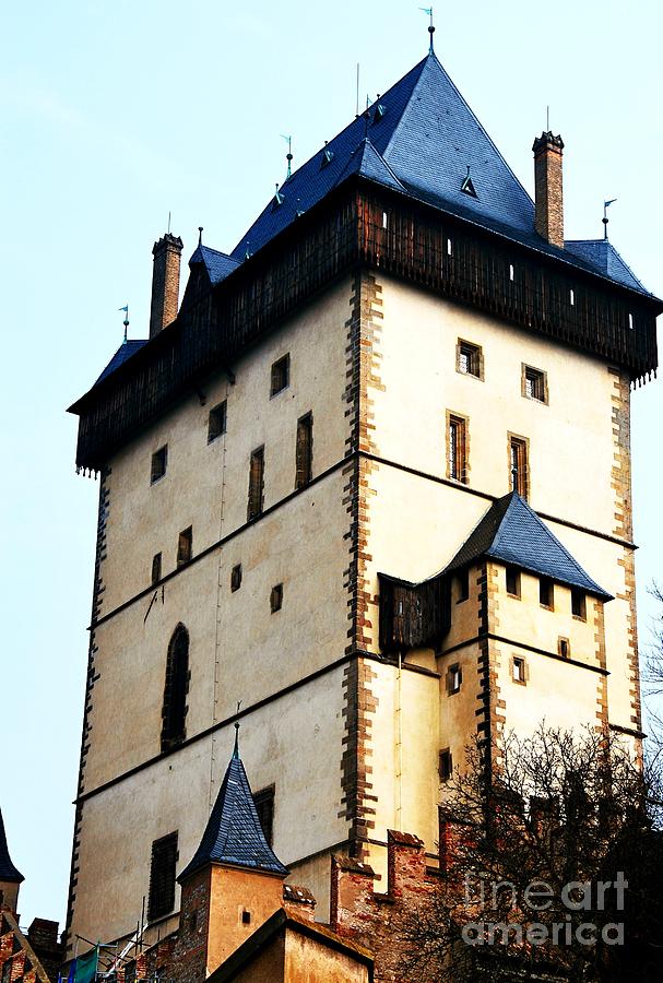Tower Of Karlstejn Castle In Czech Republic. Photograph