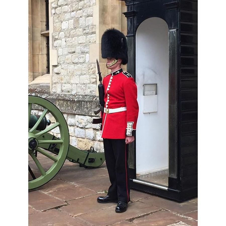 London Photograph - Tower Of London, Queens Guard Soldier by Adriano La Naia