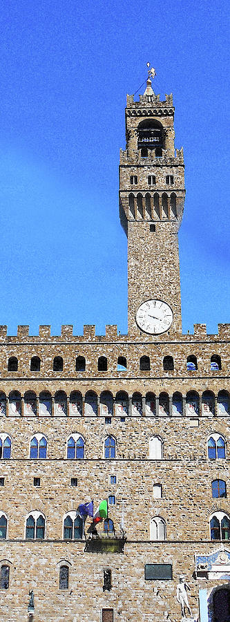 Tower Of Palazzo Vecchio Digital Art
