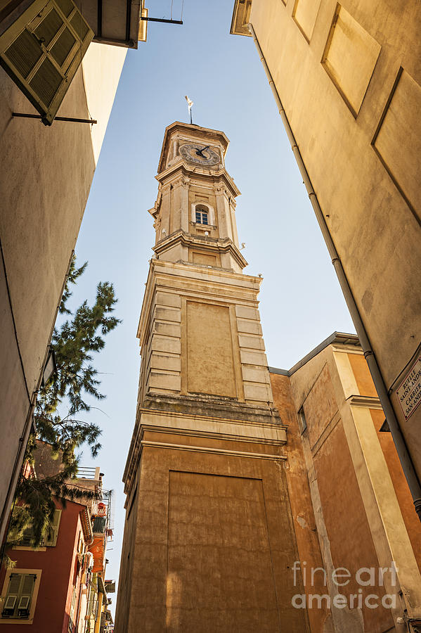 Tower Of Saint Francois In Nice Photograph