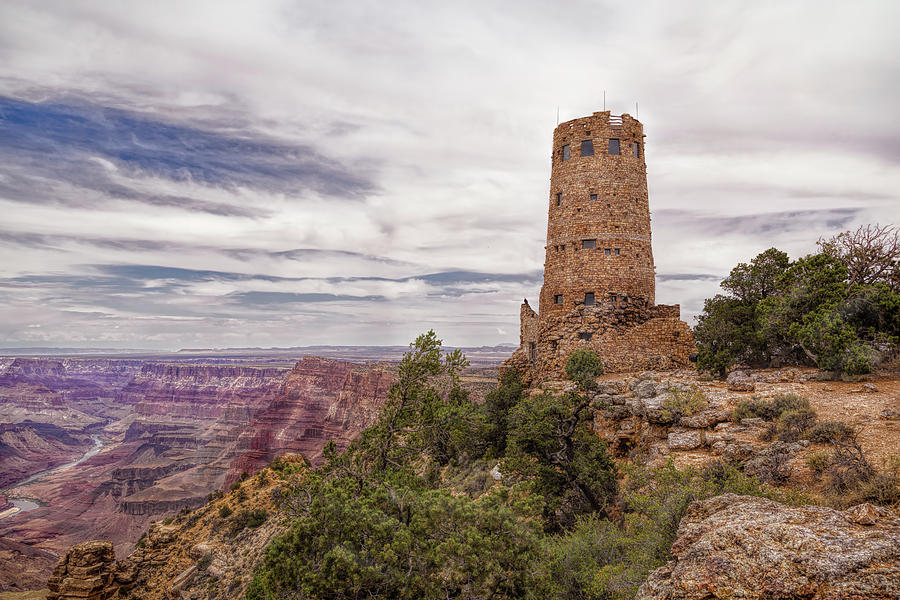 Tower on the Canyon Photograph by John M Bailey