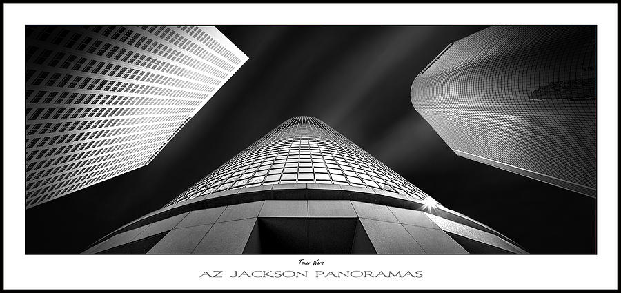 Los Angeles Photograph - Tower Wars Poster Print by Az Jackson