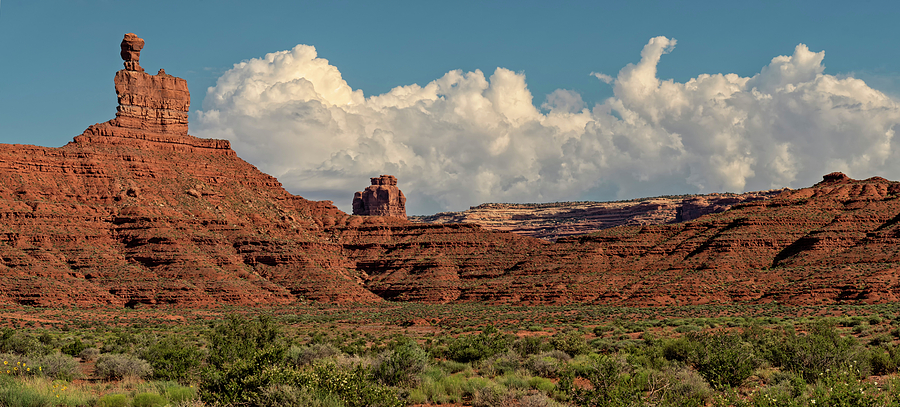 Towering Clouds and Towering Rocks Photograph by Loree Johnson