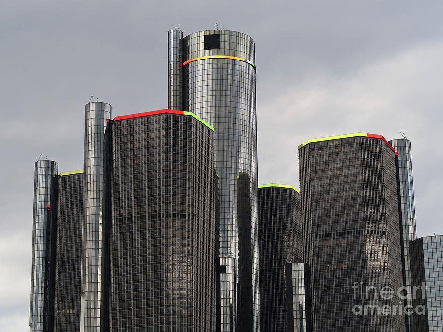 Towering Over Detroit Photograph