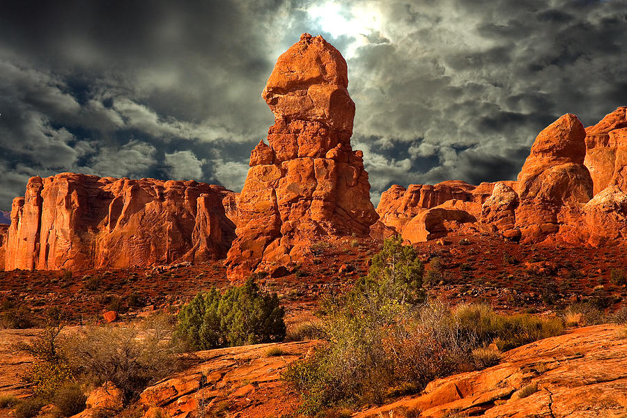 Towering Rock Photograph by Harry Spitz