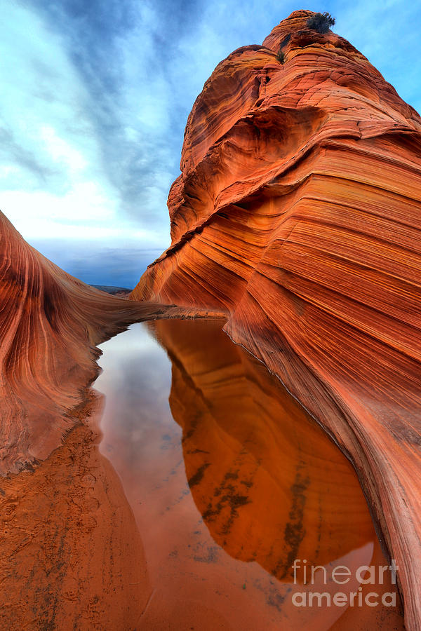 Towering Sandstone Reflections Photograph by Adam Jewell