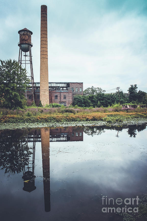 Towering Smokestack and Water Tower Photograph by Colleen Kammerer