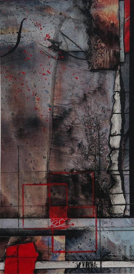 Collage Mixed Media - Towering Winds by Laura Lein-Svencner