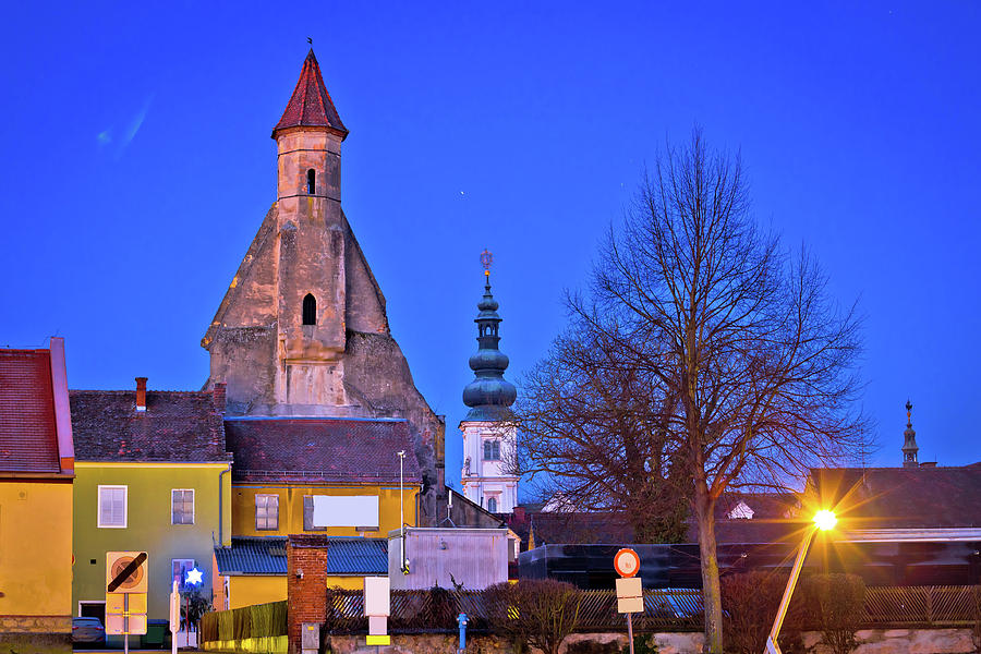 Towers of Bad Radkersburg evening view Photograph by Brch Photography