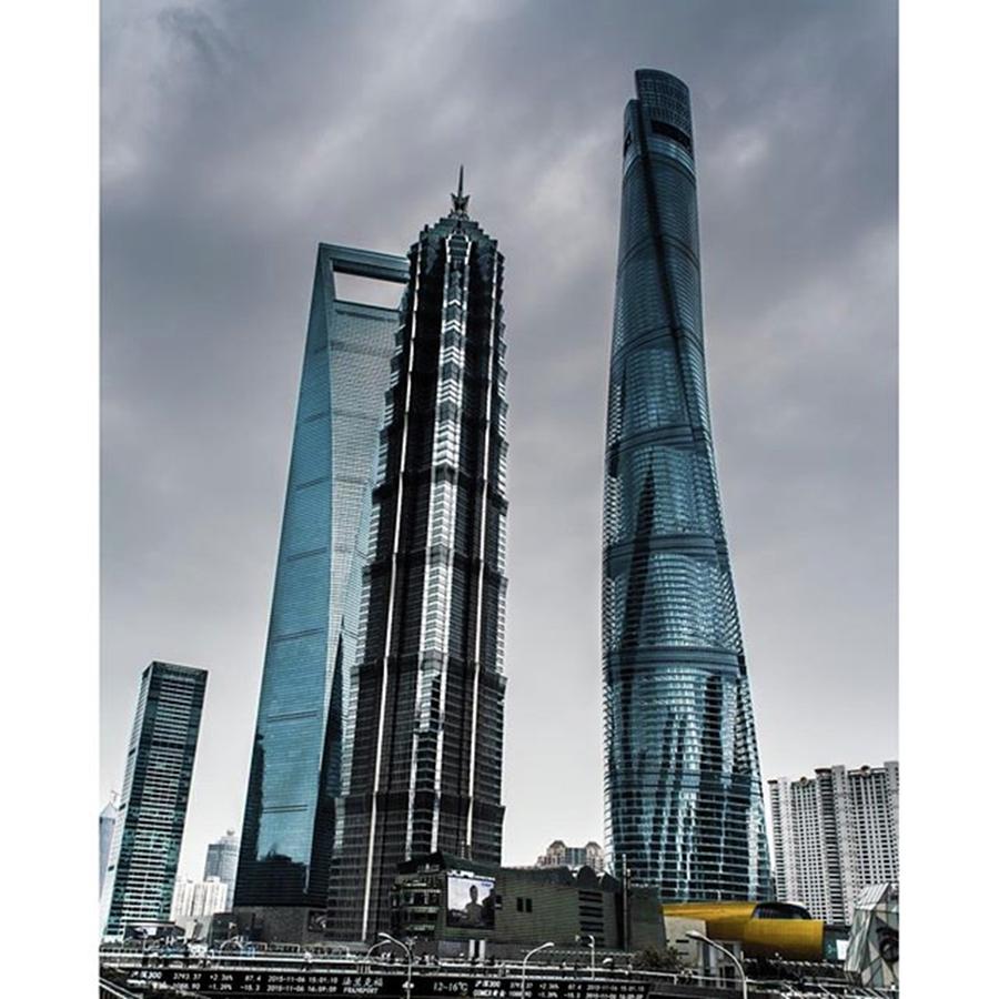 Skyscraper Photograph - Towers Of Shanghai
pudong, Shanghai by Anthony Nagle