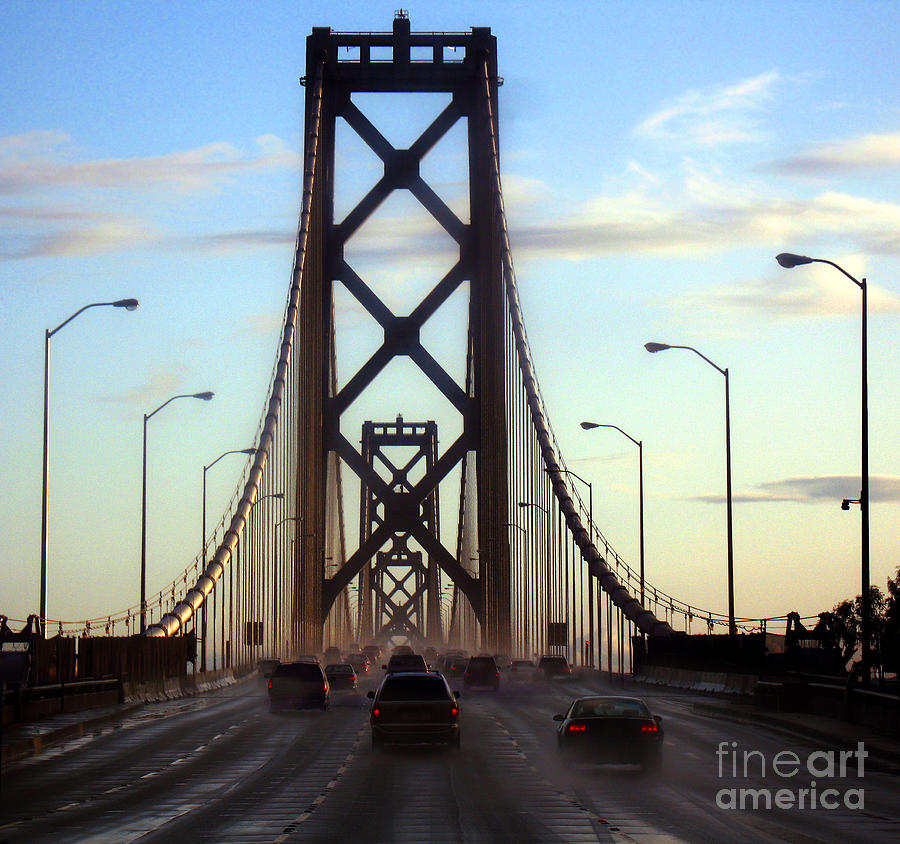 Towers of the San Francisco Oakland Bay Bridge Photograph by Wernher Krutein