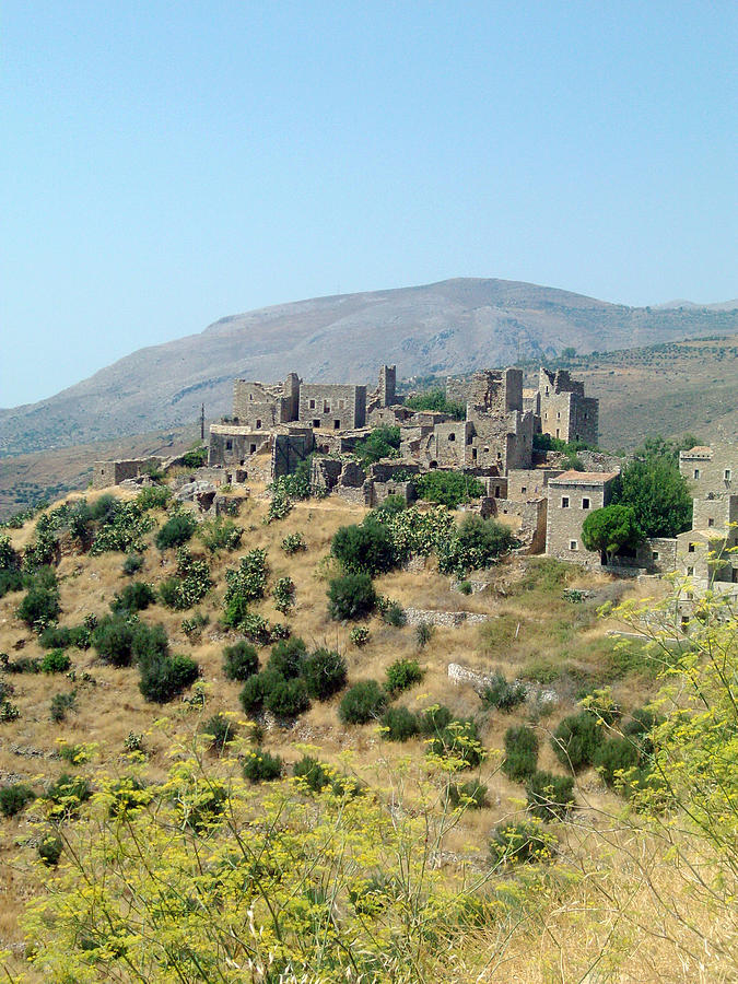 Towers of Vathia Photograph by Chara Giakoumaki - Pixels