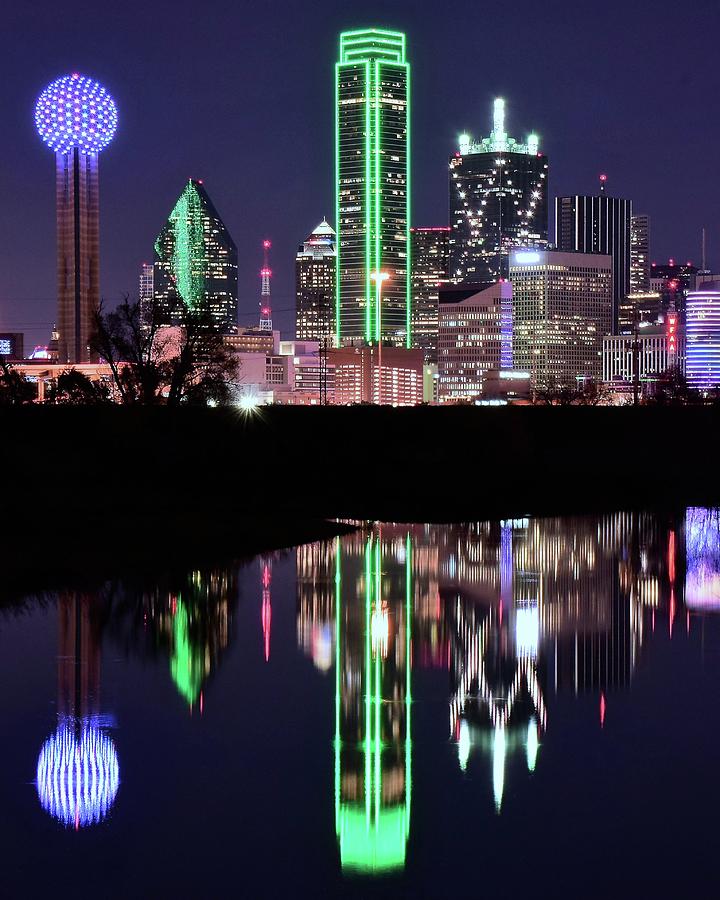 Towers Reflect in Dallas Photograph by Frozen in Time Fine Art Photography