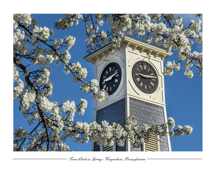 Town Clock in Spring Photograph by Andy Smetzer