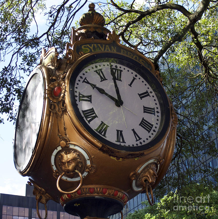 Town Clock Photograph by Skip Willits