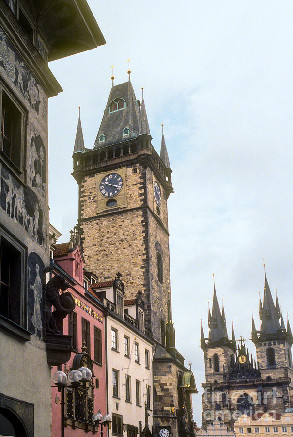 Town Hall and Tyn Church Photograph by Bob Phillips