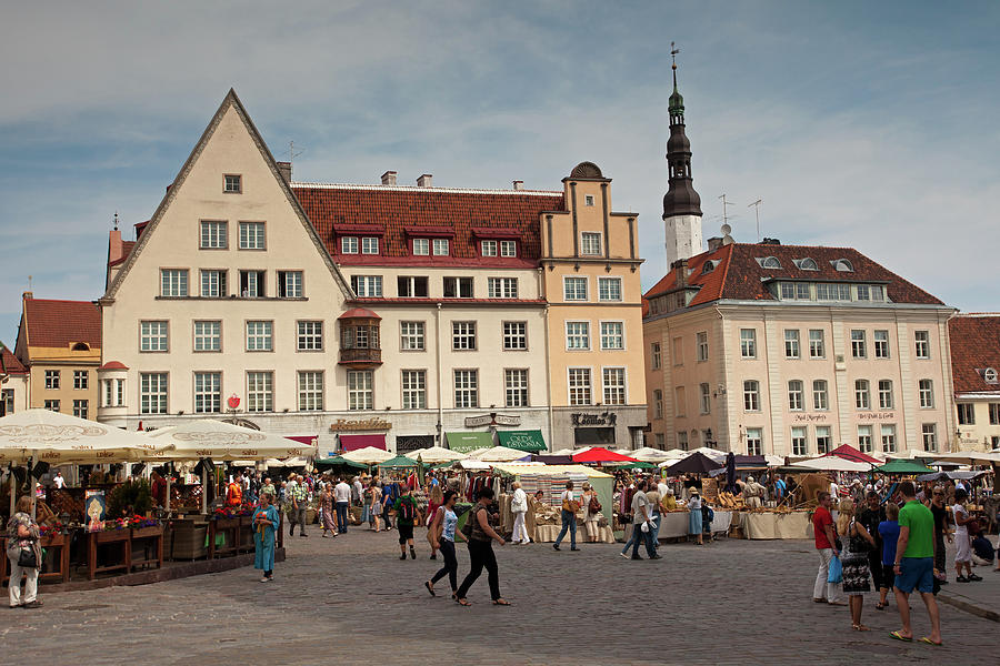 Town Hall Square In Old Tallinn Photograph