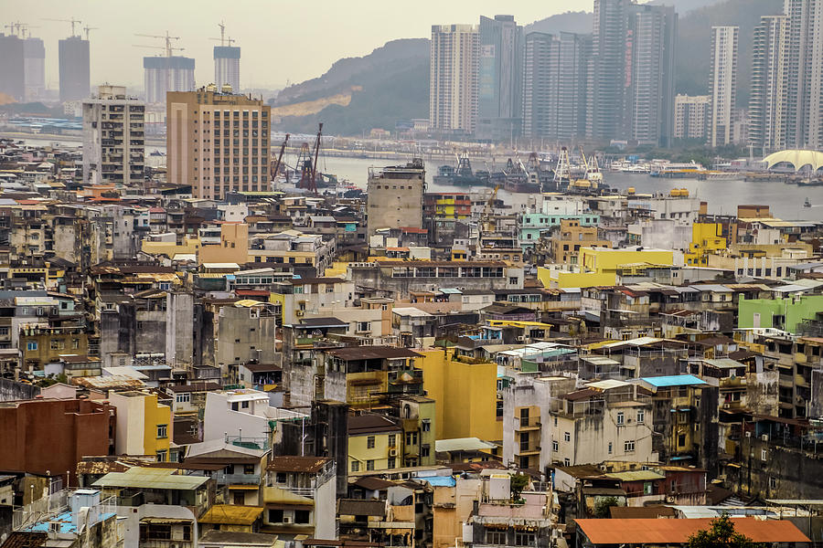 Town in Macau Photograph by Hyuntae Kim