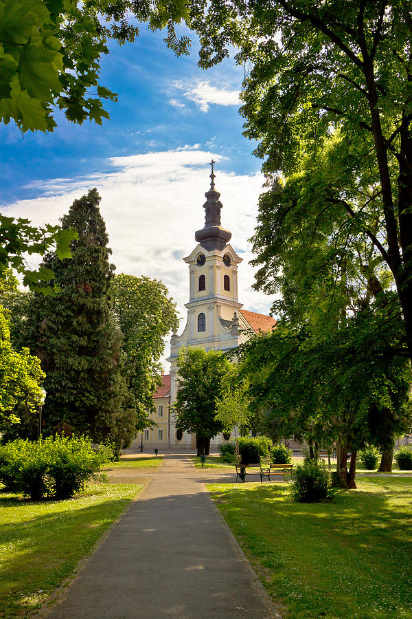 Town of Bjelovar park and church Photograph by Brch Photography
