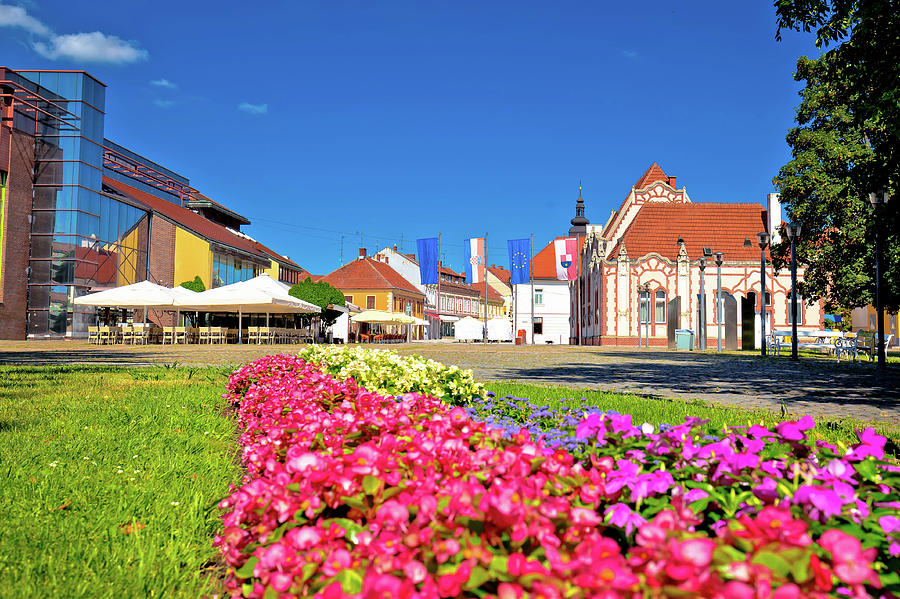Town of Cakovec main square view Photograph by Brch Photography