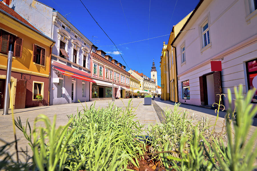 Town of Cakovec main street view Photograph by Brch Photography