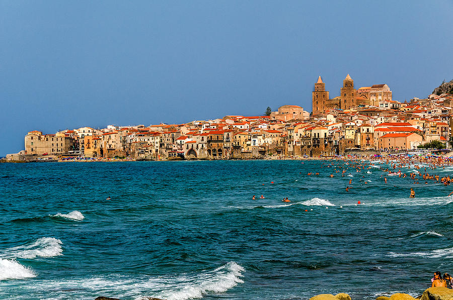Town Of Cefalu Sicily. Photograph by Xavier Cardell
