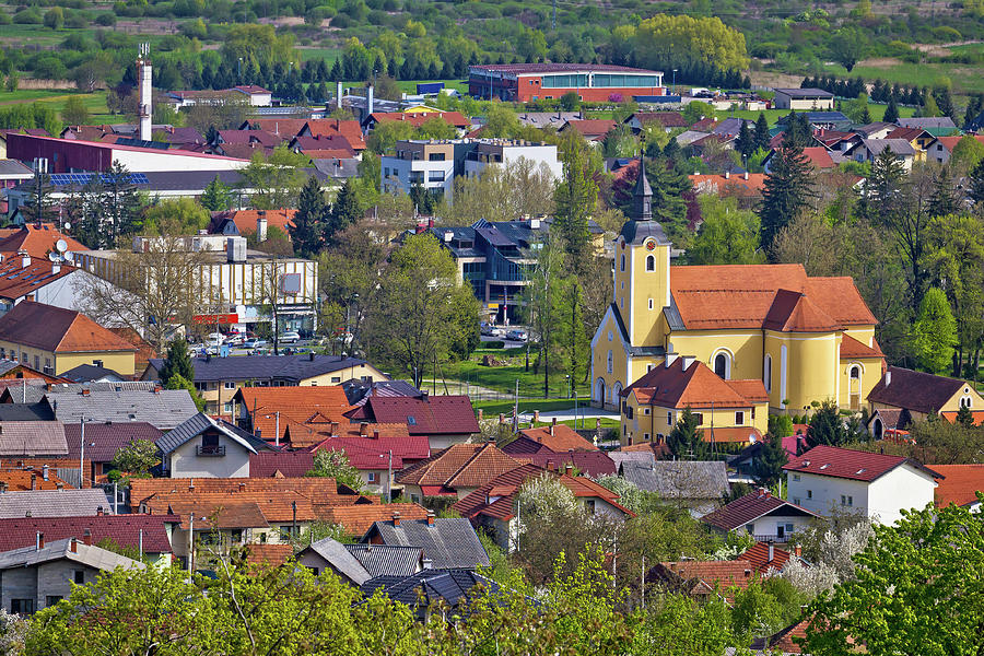 Town of Ivanec aerial view Photograph by Brch Photography