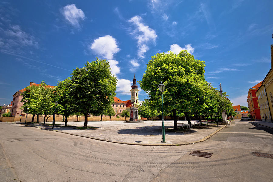 Town of Karlovac square architecture and nature Photograph by Brch Photography