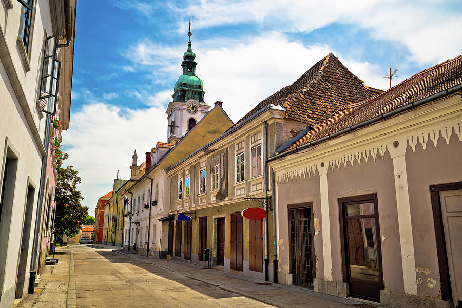 Town of Karlovac street and church Photograph by Brch Photography