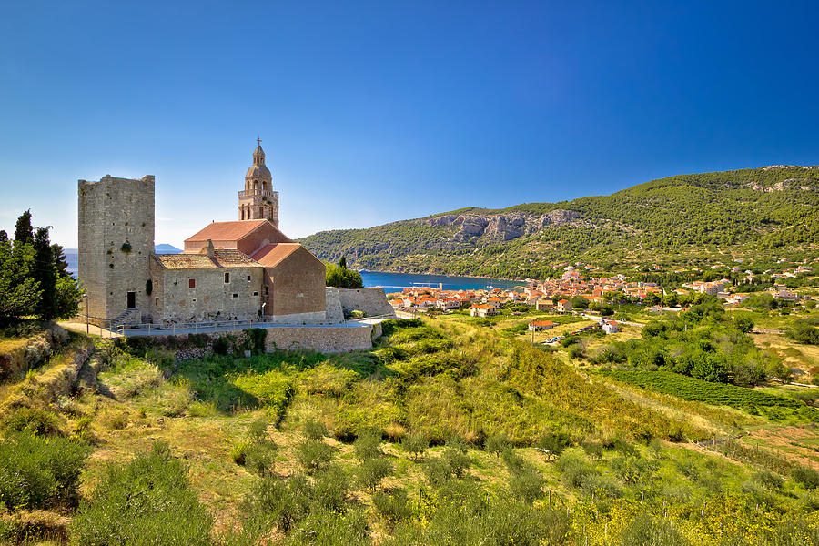 Town of Komiza on Vis island view Photograph by Brch Photography