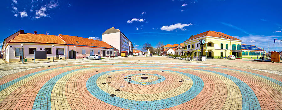 Town of Ludbreg square panoramic view Photograph by Brch Photography