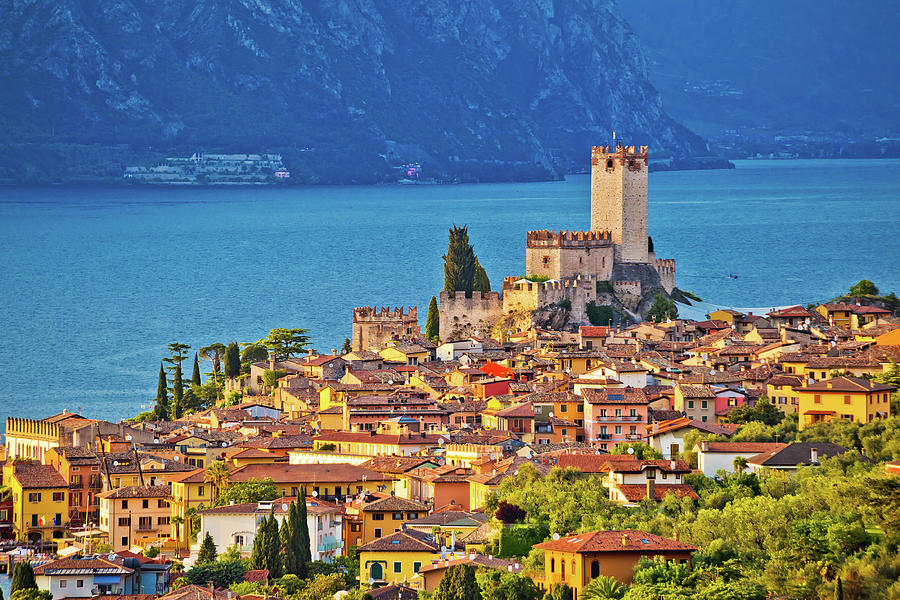 Town of Malcesine on Lago di Garda Photograph by Brch Photography