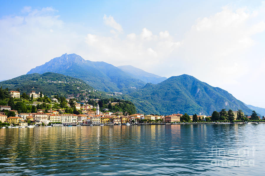 Spring Photograph - Town of Menaggio on Lake Como Italy by Oscar Gutierrez