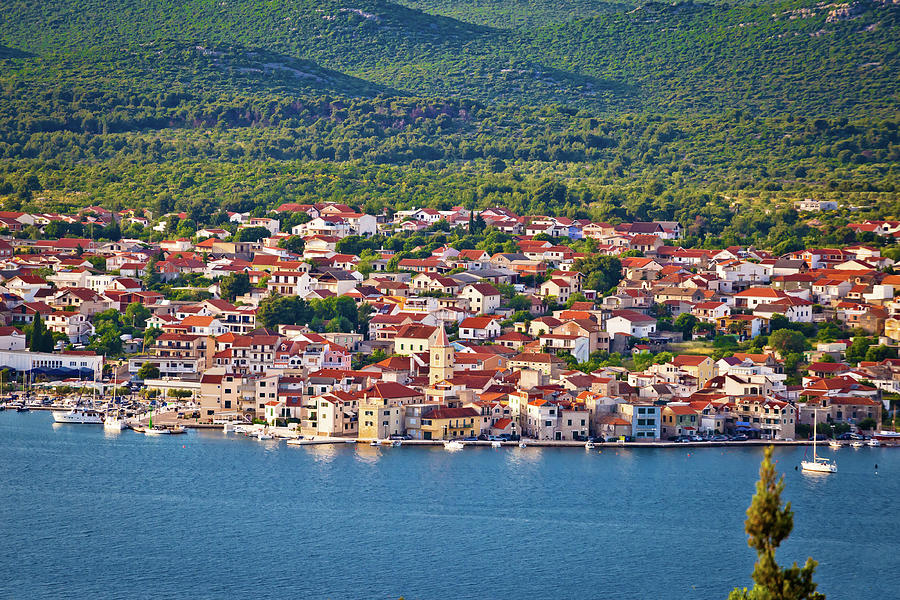 Town of Pirovac aerial view Photograph by Brch Photography