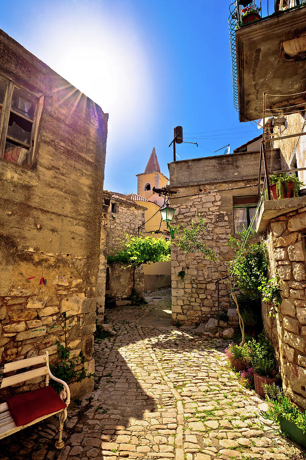 Town of Pirovac old stone street Photograph by Brch Photography