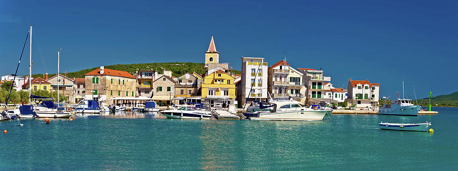 Town of Pirovac panoramic view, Dalmatia, Croatia Photograph by Brch Photography