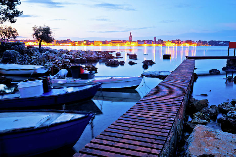 Town of Porec coast dawn view Photograph by Brch Photography