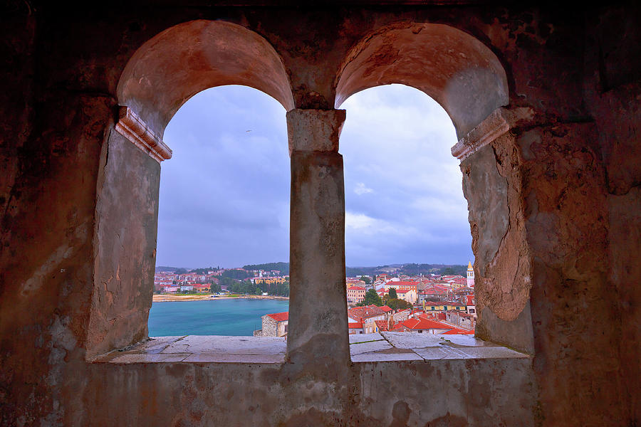 Town of Porec view from church tower window Photograph by Brch Photography