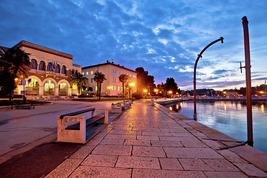 Town of Porec waterfront colorful dawn view Photograph by Brch Photography