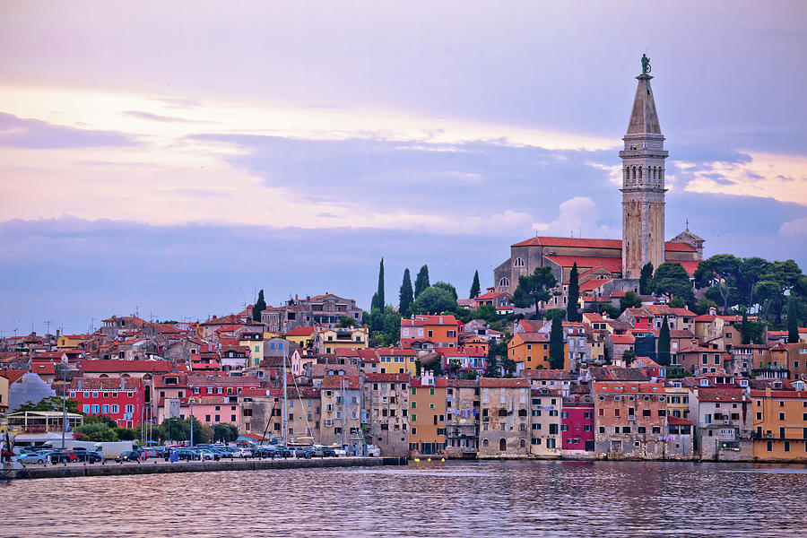 Town of Rovinj sunset view Photograph by Brch Photography