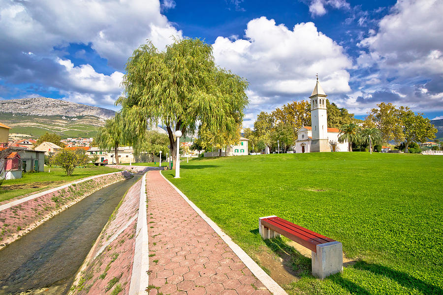 Town of Solin church and park Photograph by Brch Photography