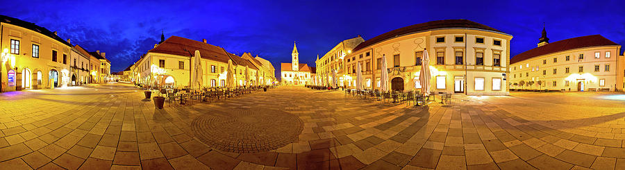 Town of Varazdin central square panorama Photograph by Brch Photography