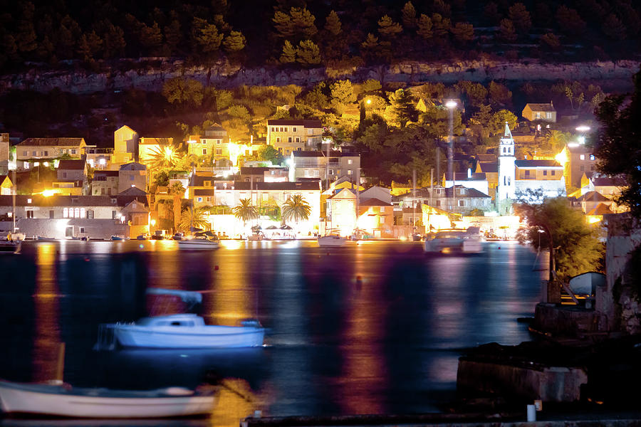 Town of Vis island evening view Photograph by Brch Photography | Fine ...