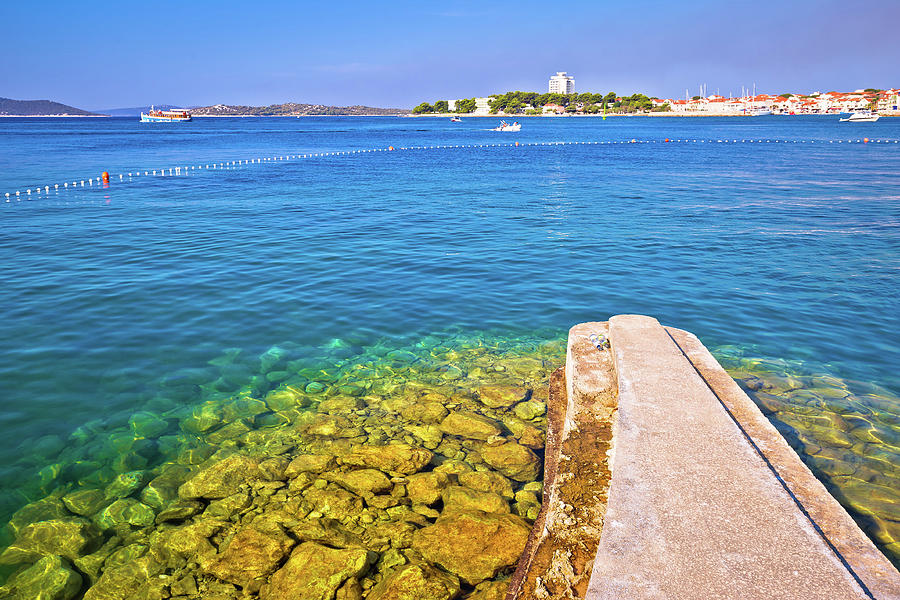 Town of Vodice view from beach Photograph by Brch Photography
