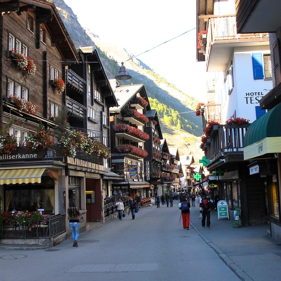 Town of Zermatt Photograph by Sue Morris