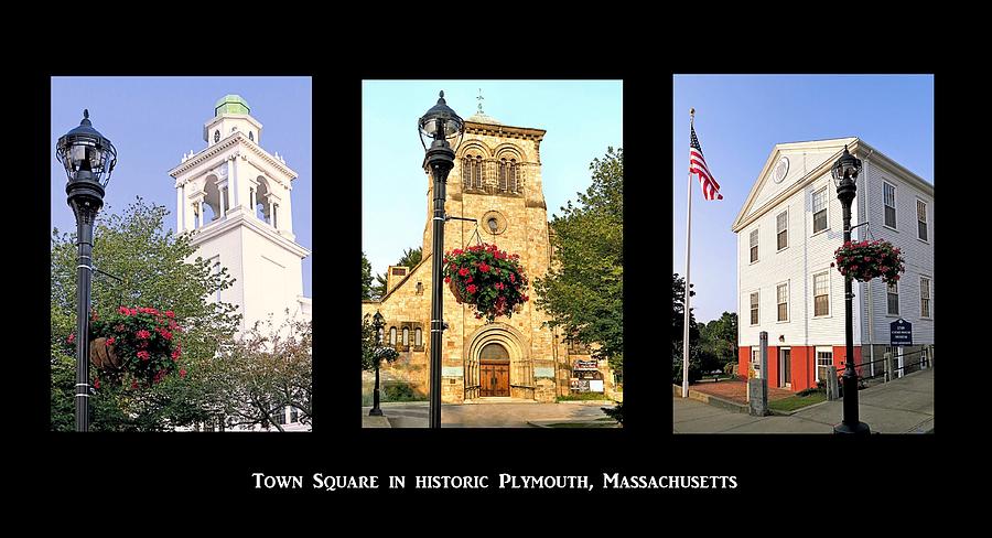 Town Square Plymouth Massachusetts Photograph by Janice Drew